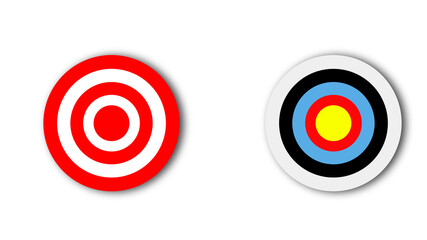 Colorful Arrow Target Against a Gray Wall