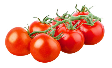 Cherry tomato isolated on white background with clipping path