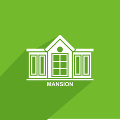 mansion icon, Real estate icon vector