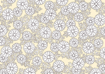 花模様（カモミール/イエロー）