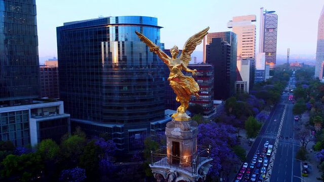 Angel de la Independencia Drone Footage