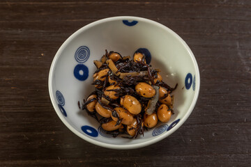 煮豆　日本のおかず　Boiled soybean Japanese side dish