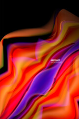 Liquid gradients abstract background, color wave pattern poster design for Wallpaper, Banner, Background, Card, Book Illustration, landing page