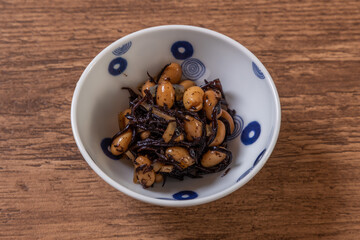 煮豆　日本のおかず　Boiled soybean Japanese side dish
