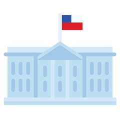 White house, United state independence day related icon