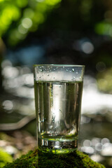 fresh water in glass