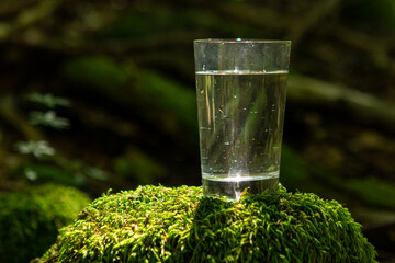 fresh water in glass
