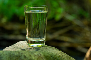 fresh water in glass