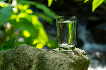 fresh water in glass
