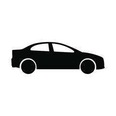 Car silhouette icon side view