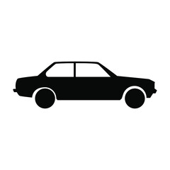 Car silhouette icon side view