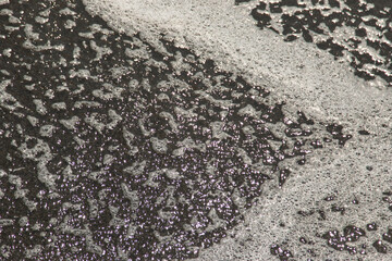 white sea foam as background