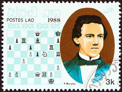 Paul Morphy, chess master (Laos 1988)