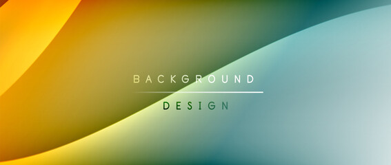 Fluid gradient waves with shadow lines and glowing light effect, modern flowing motion abstract background for cover, placards, poster, banner or flyer