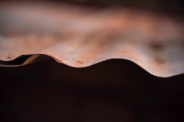 Old metal sheet roof texture. Pattern of old metal sheet.