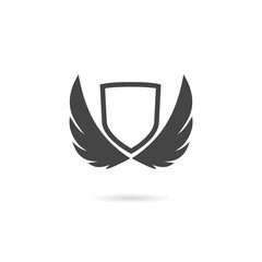 Wing Shield logo with shadow