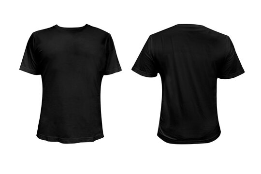 black t shirt png front and back