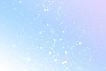 Bokeh of water drops reflects light on soft color background. Beautiful abstract pastel background.