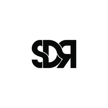 sdr letter original monogram logo design