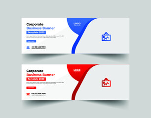 Corporate and digital business marketing promotion facebook cover template, instagram cover template, social media cover template