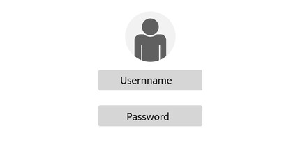 Member login page on white background