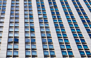 Modern high rise building facade, architecture background.