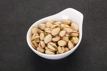 Pistachio nuts heap