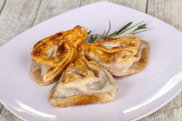 Georgian cuisine - khinkali with meat