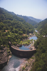 Fototapeta premium View from the dam of Salamonde, in Geres