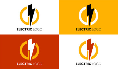 Lighting yellow bolt Flash Logo design vector element. Fast Quick Power Rapid icon design concept symbol. Thunderbolt Logo icon. Thunderbolt logo. Power logo. Thunderbolt image