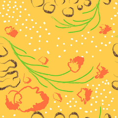 Trendy creative background with abstract colorful shapes. For flyer, poster, cover, textile fabric print