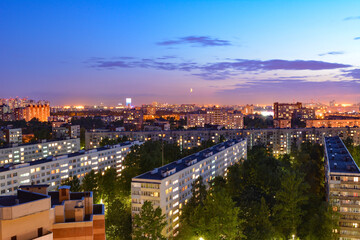 Obraz premium night view of the city of Saint Petersburg