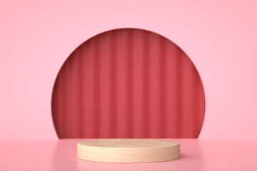 3d rendering of podium with background