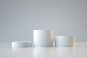 3d rendering of podium with background