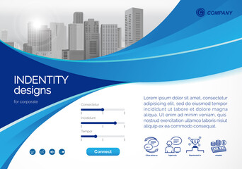 Template vector design for Brochure, Annual Report, Web design  Poster, Corporate Presentation, Flyer, layout modern size horizontal, Easy to use and edit.
