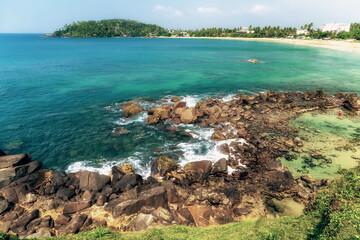 Tropical sea islands top view landscape Mirissa, Sri Lanka © Emoji Smileys People
