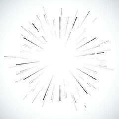 Obraz premium Halftone dots in circle form. Circular Music equalizer . Audio waves . Sound frequency . round logo . vector dotted frame . design element