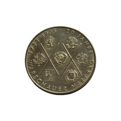 Old coin of the German Democratic Republic