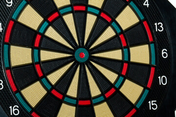 Close up of an electronic dart board