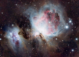 The Orion Nebula (also known as Messier 42, M42, or NGC 1976) is a diffuse nebula situated in the...