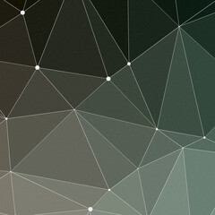 Dark Green color Abstract color Low-Polygones Generative Art background illustration