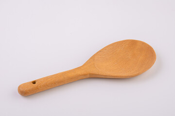 wooden spoon isolated on white background