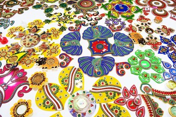 Floral decoration pattern for Deepavali