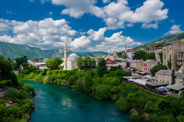 Fototapeta na wymiar Mostar Bridge, Bosnia Herzegovina