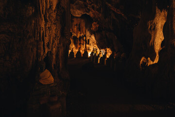 Wat khao thum mar rong Cave in Bangsaphan, Prachuapkhirikhan. Thailand