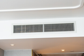 White air conditioning decoration interior