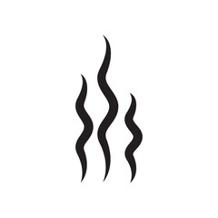 Steam icon vector isolated on white background. Steam icon for design template, smell logo and sign, wave logo and smoke logo. Creative abstract concept, steam icon