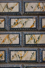 Old Unique Brick Style Abstract Tile (Azulejos), Braga, Portugal