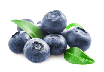 Fresh ripe juicy blueberries