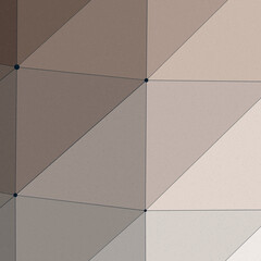 Cafe Au Lait color Abstract color Low-Polygones Generative Art background illustration